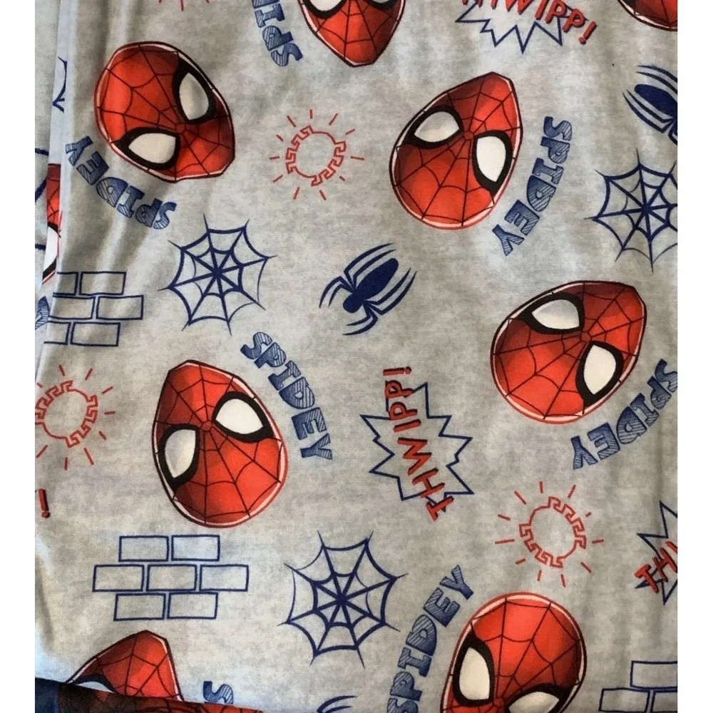 Marvel Spider-Man Boys Pajama Set 6/7 Coat Style Wall Crawler‎ Button Down